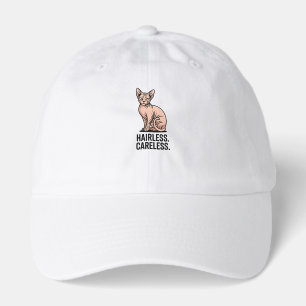 Hairless Careless Sphynx Cat Attitude Art Hat
