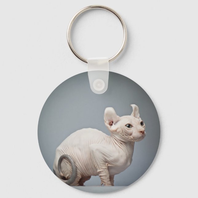 HAIRLESS CAT KEYCHAIN (Front)
