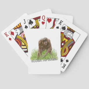 Hairless Chimp Tough As Steel Poker Cards