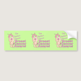 Hairless Hare is Breast Cancer Aware Bumper Sticker