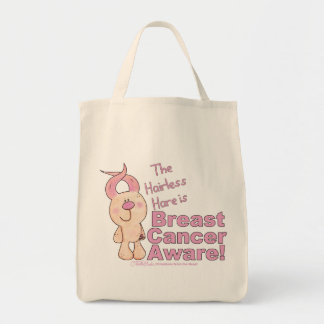 Hairless Hare is Breast Cancer Aware Tote Bag