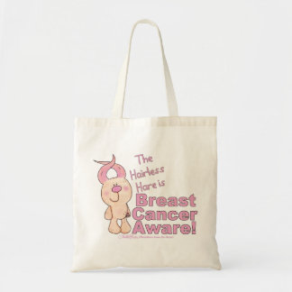 Hairless Hare is Breast Cancer Aware Tote Bag
