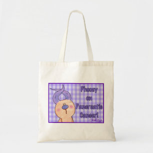 Hairless Hare Phooey on Pancreatic Cancer Tote Bag