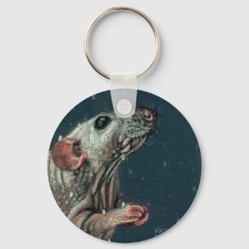 Hairless Rat Keychain by KMCoriginals at Zazzle