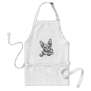 Hairless Sphynx Cat Adult Apron