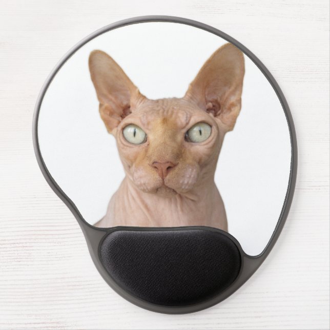 Hairless Sphynx Cat Gel Mouse Pad (Front)