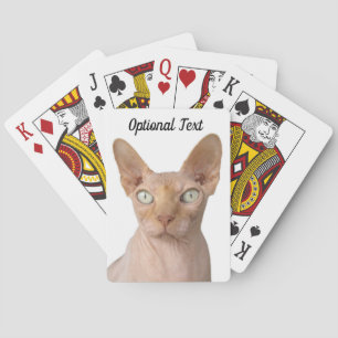 Hairless Sphynx Cat Poker Cards