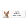 Hairless Sphynx Cat Return Address Label
