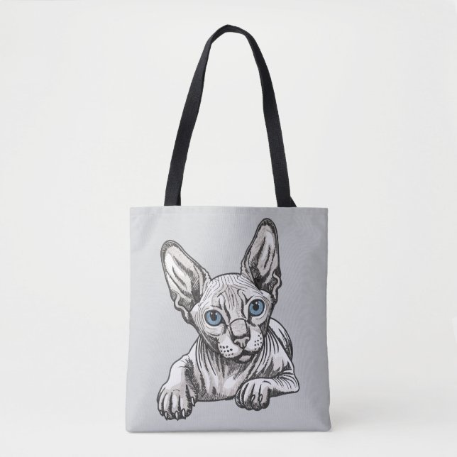 Hairless Sphynx Cat  Tote Bag (Front)