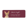 Hairless Sphynx Cat Watercolor Illustration Label