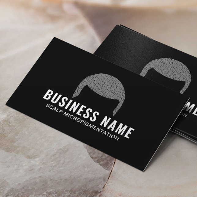 Hairline Tattoo Scalp Micropigmentation Hair Business Card (Creator Uploaded)