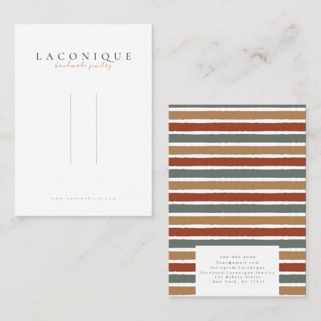 Hairpin Display | Abstract | Modern Business Card (Front/Back)