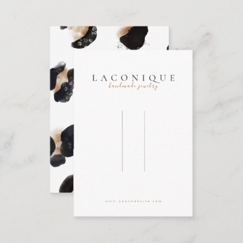 Hairpin Display  Leopard print  Watercolor Busin Business Card