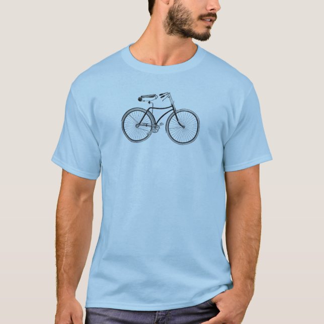 Hairpin Saddle Vintage Bicycle T-Shirt (Front)