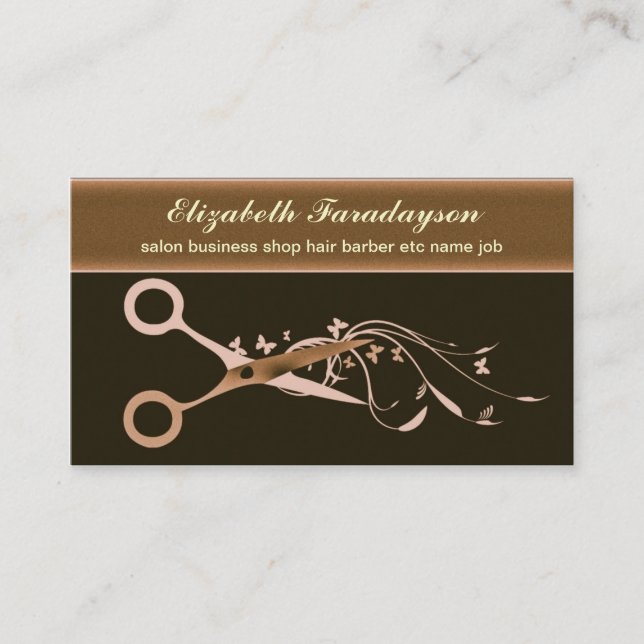 hairs business card (Front)