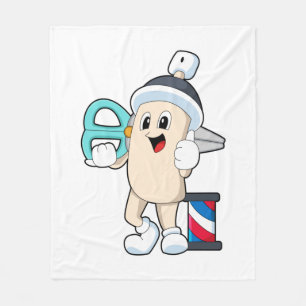 Hairspray as Hairdresser with Scissors Fleece Blanket