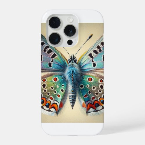 Hairstreak Butterfly 050624IREF120 _ Watercolor iPhone 15 Pro Case