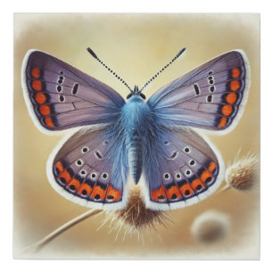 Hairstreak butterfly 211024IREF217 - Watercolor Faux Canvas Print