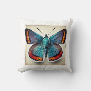 Hairstreak Butterfly 290824IREF231 - Watercolor Throw Pillow