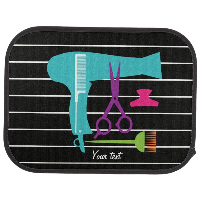 Hairstyles tools car floor mat (Rear)