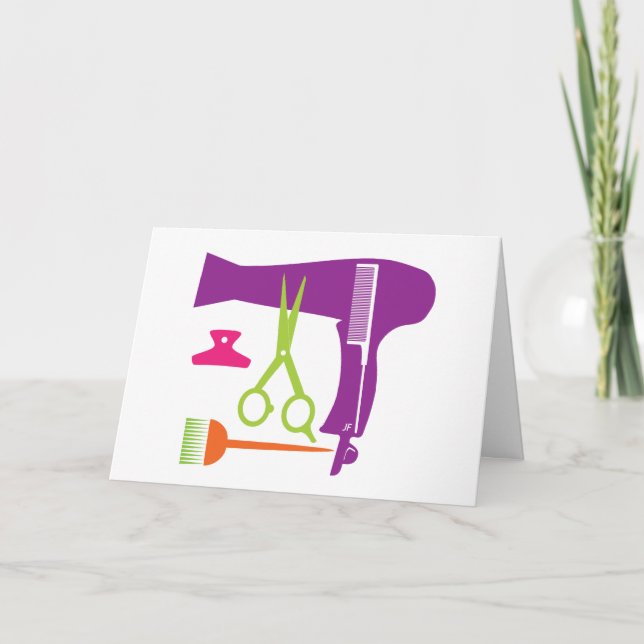 Hairstyles tools card (Front)