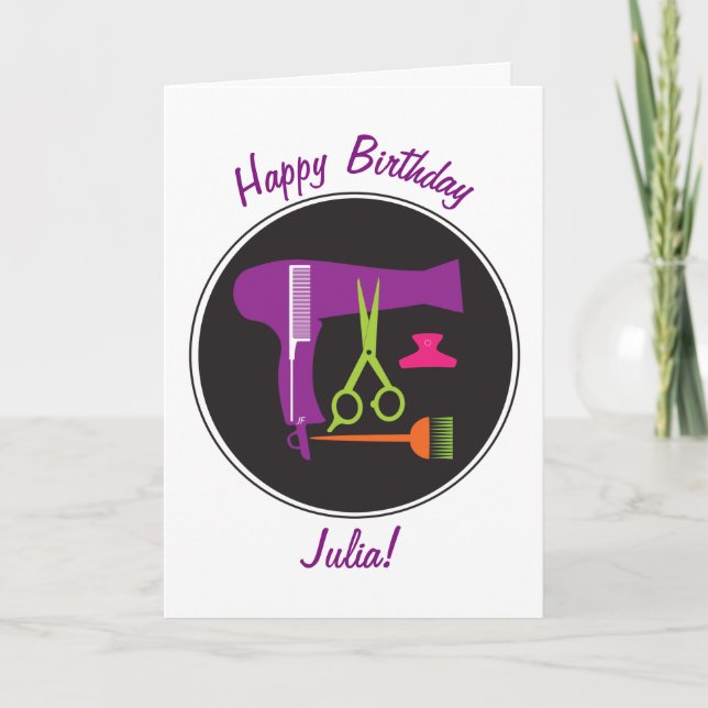 Hairstyles tools card (Front)