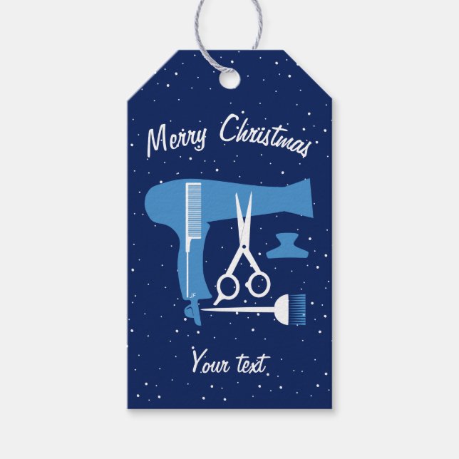 Hairstyles tools gift tags (Front)