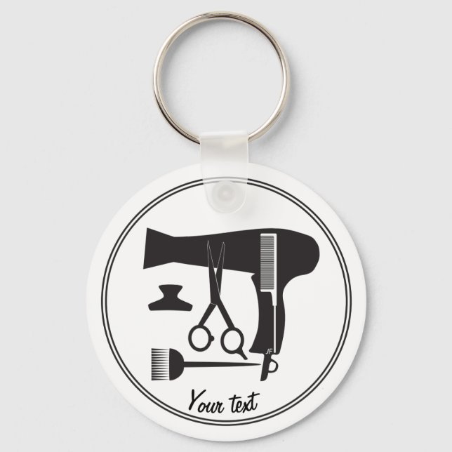 Hairstyles tools keychain (Front)