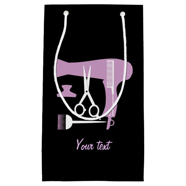 Hairstyles tools small gift bag (Front)