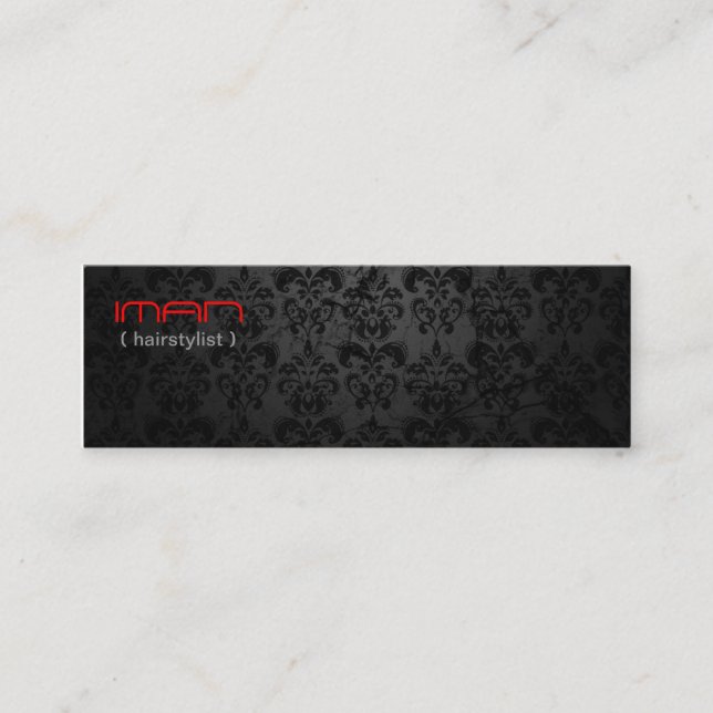 hairstylist and salon mini business card (Front)