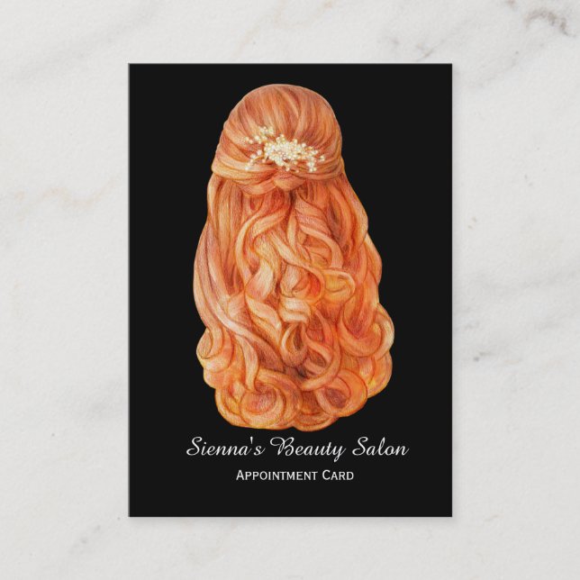 Hairstylist appointment card (Front)