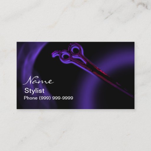 Customizable Hairstylist Business Card