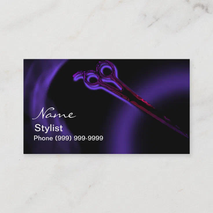 Hairstylist Business Card Zazzle