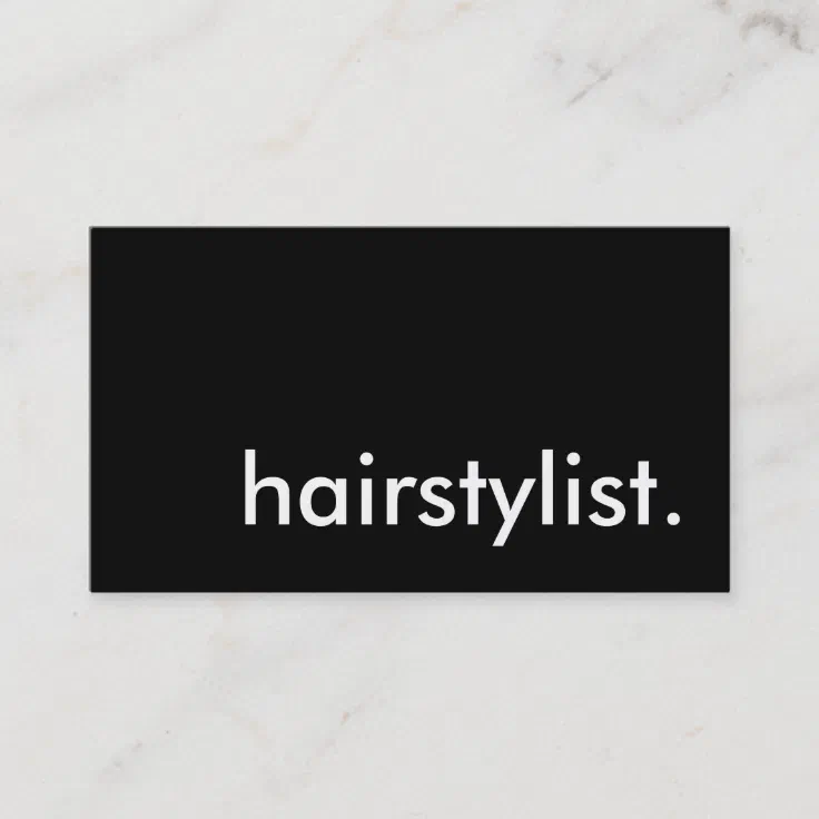 hairstylist. business card Zazzle
