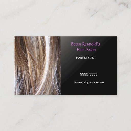 Customizable Hairstylist Business Card