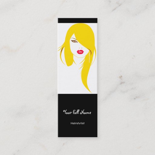 Customizable Hairstylist Business Card