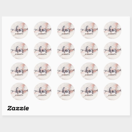 hairstylist classic round sticker | Zazzle