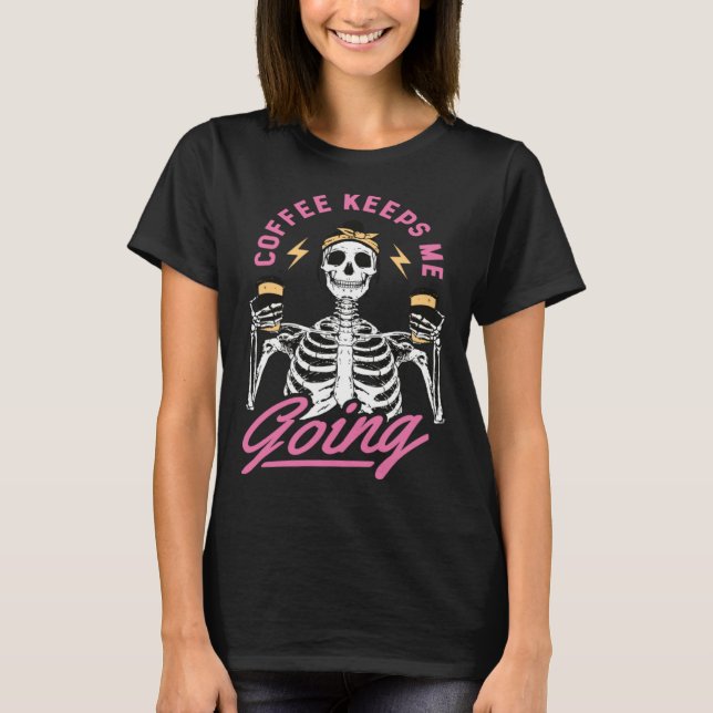 Hairstylist Cosmetologist Hair Boss Coffee Keeps M T-Shirt (Front)