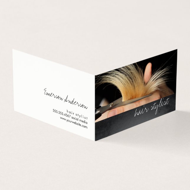 Hairstylist / Hair Business Card (Outside)