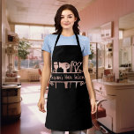 Hairstylist Hair Dresser Salon Monogram Apron<br><div class="desc">This design may be personalized by choosing the customize option to add text or make other changes. If this product has the option to transfer the design to another item, please make sure to adjust the design to fit if needed. Contact me at colorflowcreations@gmail.com if you wish to have this...</div>
