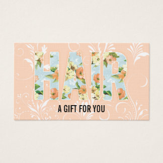 hairstylist hair stylist gift card certificate