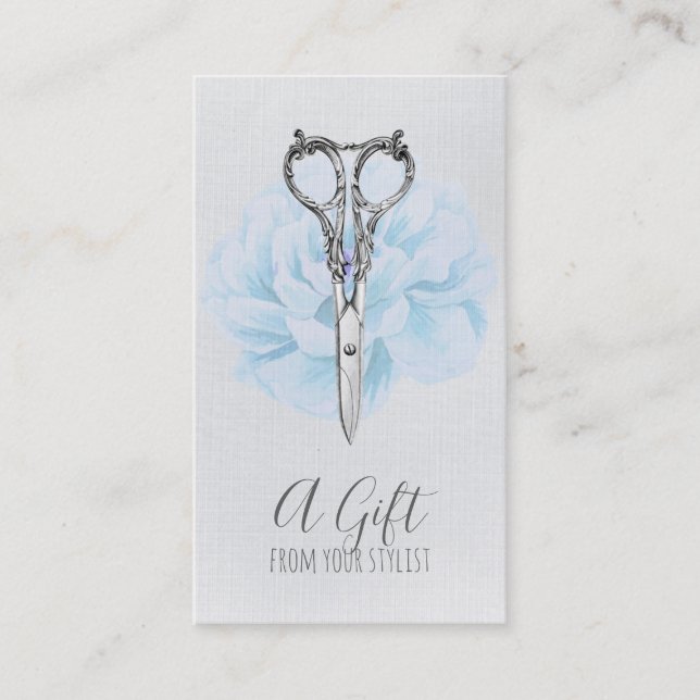 hairstylist hair stylist gift certificate xmas (Front)