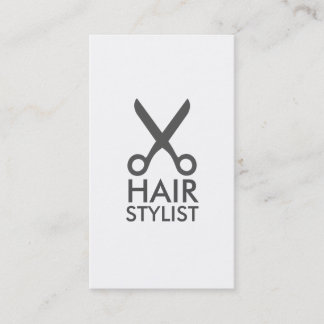 hairstylist hair stylist minimalist chic simple business card
