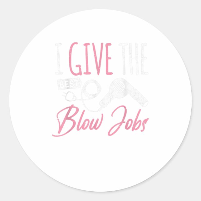 Hairstylist Hairdresser Hair Hustler Salon Parlor Classic Round Sticker (Front)
