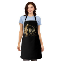 hairstylist hairdresser hair scissor add your name apron