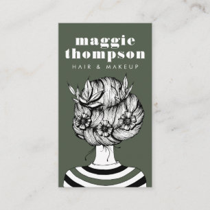 HAIRSTYLIST   Hairstylist & Beautician Business Ca Card