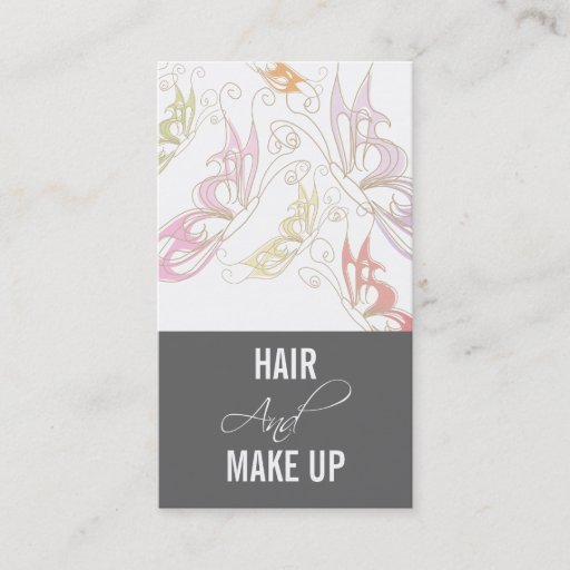 Customizable Hairstylist Makeup Artist Business Cards