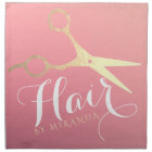 Hairstylist Makeup Salon Modern Pink Gold Scissors