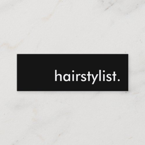 hairstylist. business card