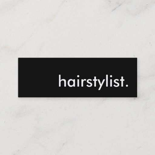 Customizable hairstylist. business card